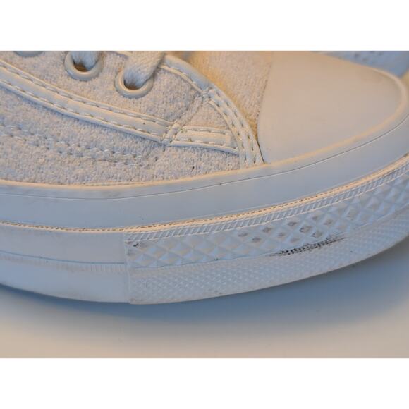 Converse Star Player 76 Low Top White Textured Sneakers - Men’s 7 / Women’s 8.5 - Picture 9 of 11
